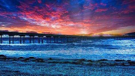 Ocean Beach Pier Sunset Photograph by James Yoke - Fine Art America