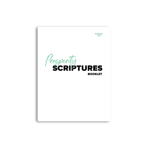 Prosperity Scripture Booklet - Thrive Teaching