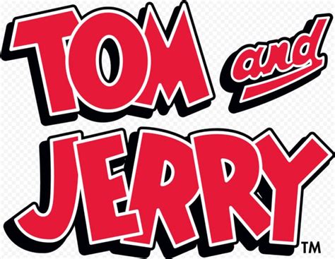 Tom And Jerry Cartoons Text Logo PNG