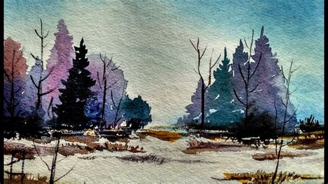 Watercolor Paintings Of Landscapes Tutorials