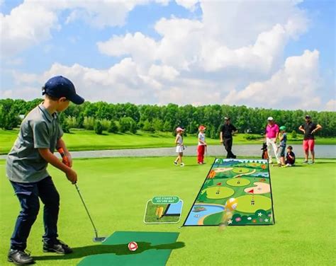 Golf Chipping & Hitting Game Sticky Ball and Mat, Indoor and Outdoor ...