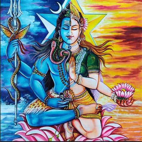 Shakti, shiva paintings, Ardhnarishwara Shiva Shakti, Shiva Parvati ...