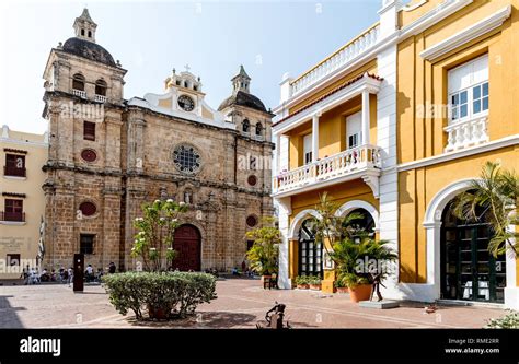 Traditional Spanish Colonial Style Architecture Cartagena Colombia ...