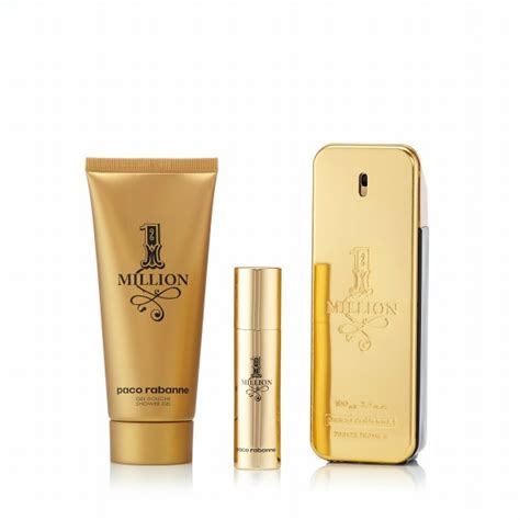 1 Million Gift Set by Paco Rabanne, 3 piece gift set: 3.4 oz eau de ...