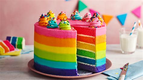 Rainbow Layer Cake Recipe , layer cake - okgo.net