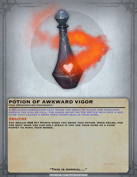 [OC] [ART] Potion of Awkward Vigor : r/DnD