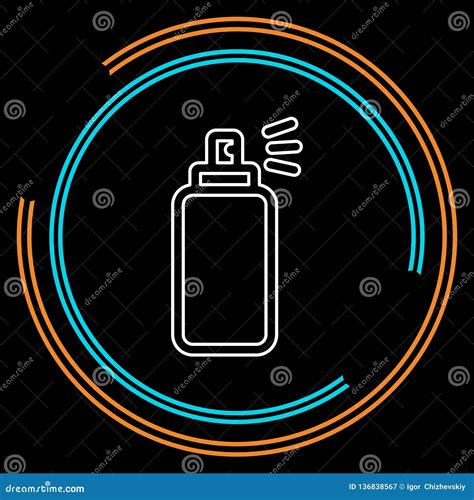 Spray Can Icon, Graffiti Aerosol Bottle Stock Vector - Illustration of ...