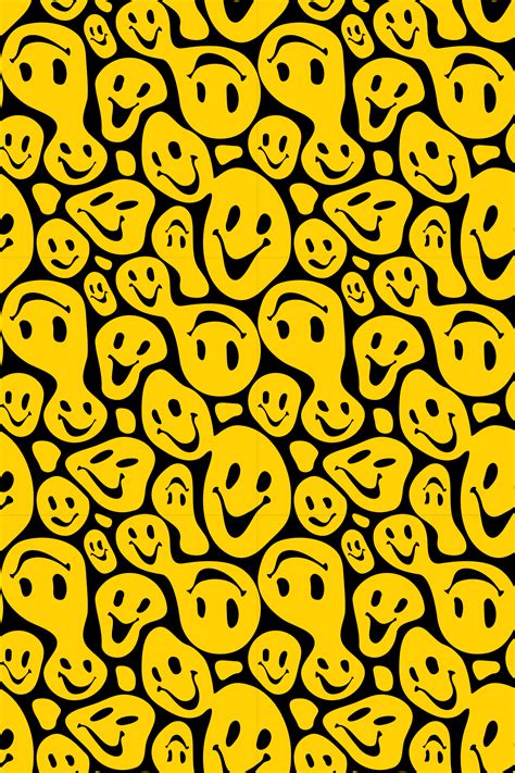 Black and yellow smiley faces original blind - TenStickers