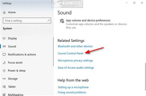 Three Ways to Open Sound Settings in the Control Panel in Windows 10 ...