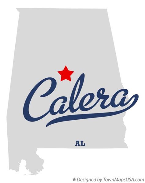 Map of Calera, AL, Alabama