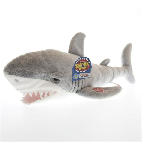 Stuffed Shark Plush Toy 18", Great White With Sound - Walmart.com ...