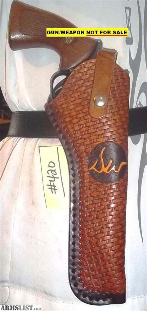 ARMSLIST - For Sale: LEATHER GUN HOLSTER (RH) fits DAN WESSON style 357 ...