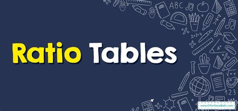 Ratio Tables - Effortless Math: We Help Students Learn to LOVE Mathematics