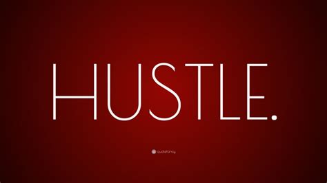 “HUSTLE.” Wallpaper by QuoteFancy