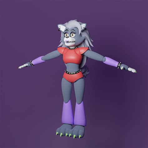 STL file Articulated toy: Roxy from Fnaf Security Breach・3D print ...