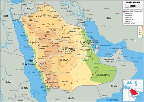 Full Map Of Saudi Arabia – The World Map