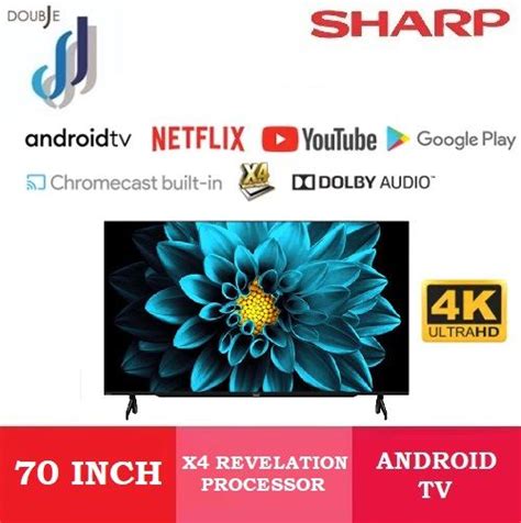 SHARP 70 INCH 4K UHD ANDROID TV 4TC70DK1X | Lazada