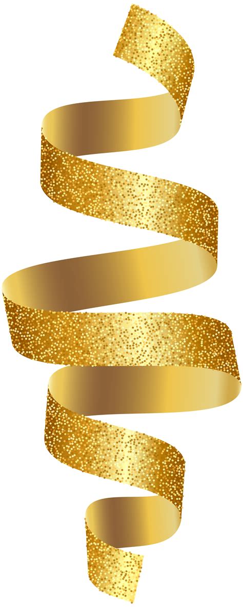 Gold Ribbon PNG Transparent Clip Art Image | Gold and black background ...