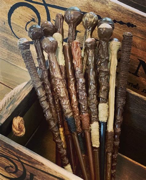 15 Random Wands Harry Potter Favor Magic Wands Wood Wand | Etsy