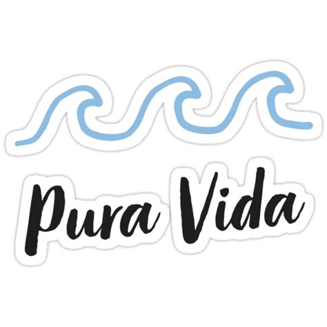 "Pura Vida" Stickers by hesamo | Redbubble