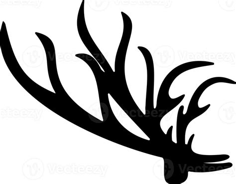 Christmas silhouette antler 23654736 PNG