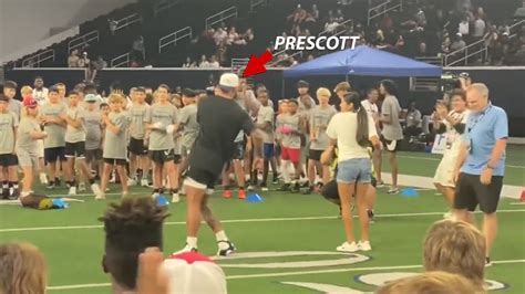 Dak Prescott Teaches Kids His Famous Shuffle Moves