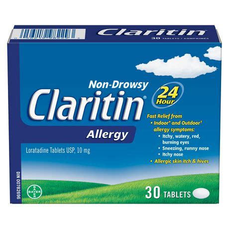 Claritin Allergy Medicine - 24 Hour Non-Drowsy Allergy Medication ...