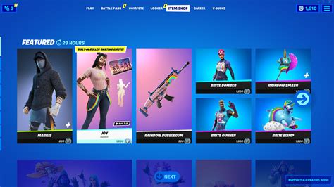 What's In The Fortnite Item Shop Today - November 4, 2021: Fan-Made Joy ...