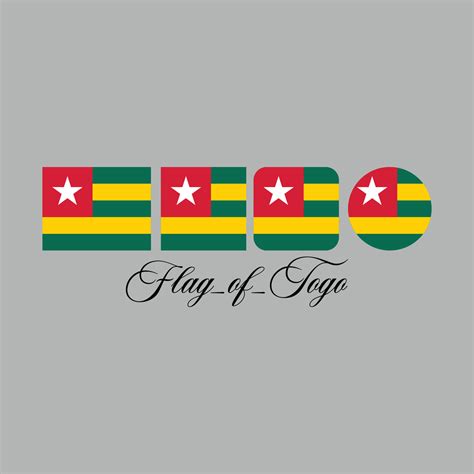 flag of togo nation design artwork 21854039 Vector Art at Vecteezy