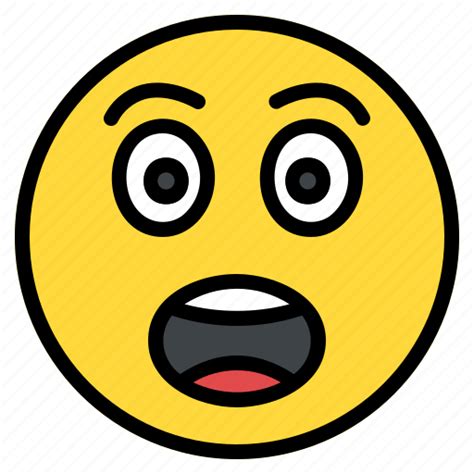 Emoji, emoticon, face, shock, shocked, smiley, surprise icon - Download ...