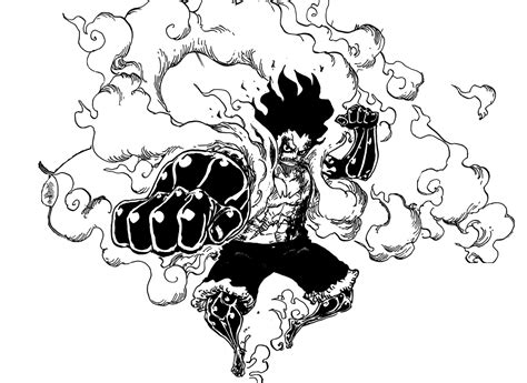 Luffy Gear 4 Snake Man Drawing