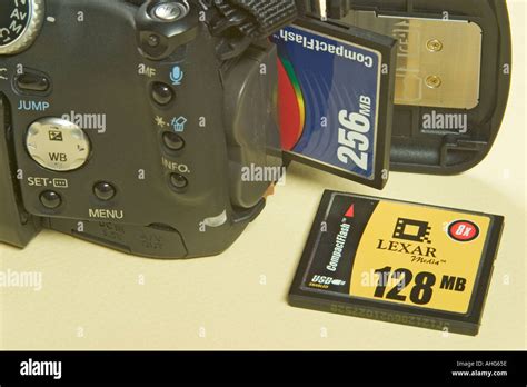 Digital camera and Compact Flash cards Stock Photo - Alamy