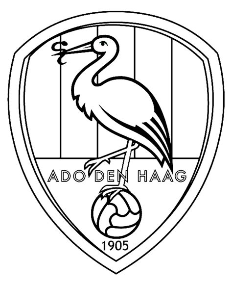 Eredivisie logo kleurplaten: ADO Den Haag