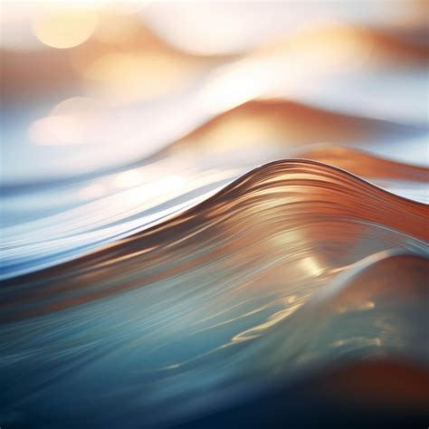 Premium AI Image | Abstract water waves background