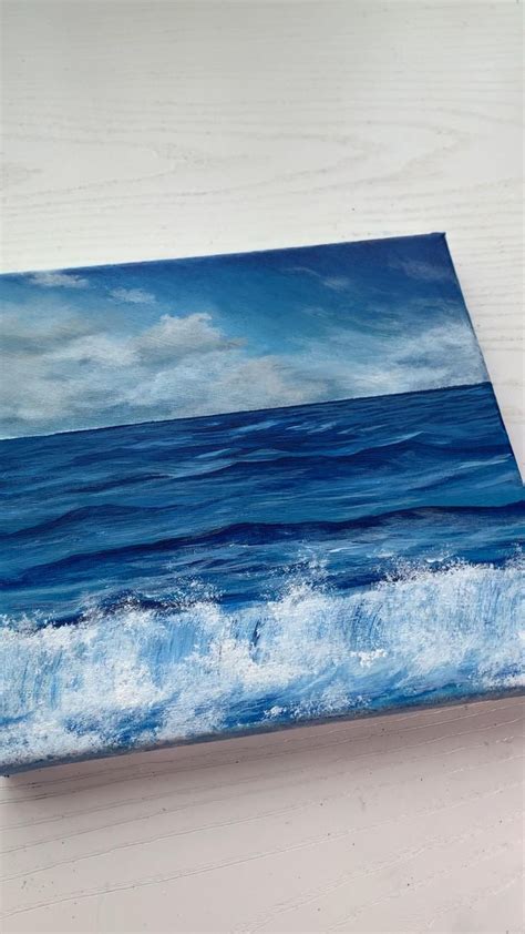 Acrylic Waves Painting Technique for Beginners