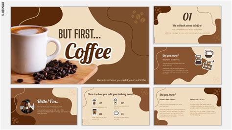 First, coffee | Free PowerPoint template & Google Slides theme