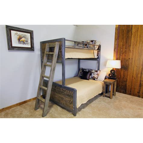 Industrial Metal And Wood Bunk Bed | Four Corner Furniture | Bozeman MT