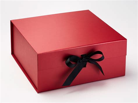 Red Large Luxury Wholesale Folding Gift Boxes and Packaging - FoldaBox USA