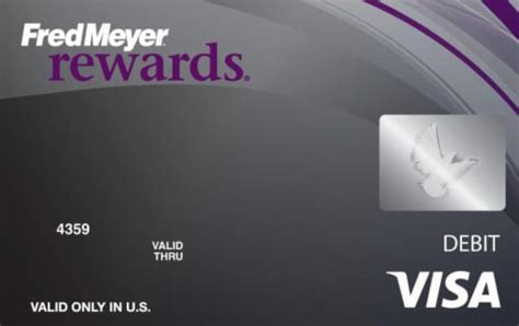 Fred Meyer Visa 1-2-3 Rewards Reloadable Prepaid Debit Card, 1 ct ...