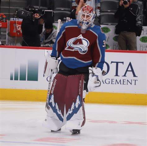 Avalanche goalie Spencer Martin rocking his new goalie pads ...