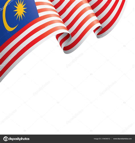 Malaysia flag, vector illustration on a white background. Stock Vector ...