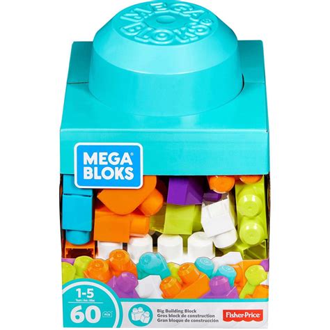 Mega Bloks Big Building Blocks Basics 60-Piece Colorful Set - Walmart.com