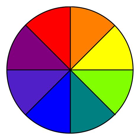 Primary and secondary color wheel - reportdast