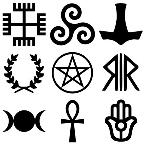 File:Pagan religions symbols.png - Wikimedia Commons