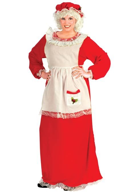 Plus Size Mrs Claus Costume - Women's Christmas Costumes