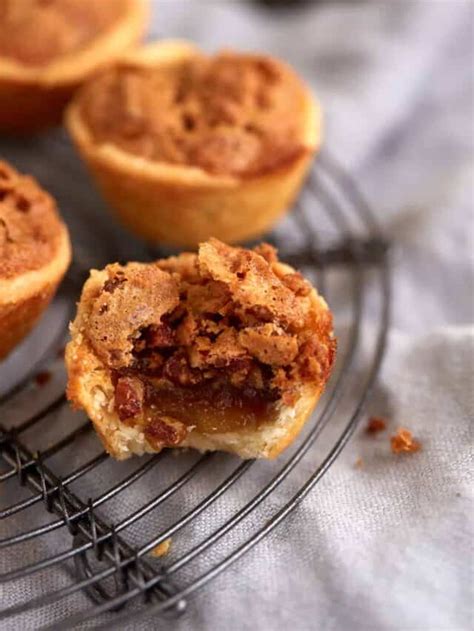 Mini Pecan Pie Tarts Recipe with Cream Cheese Crust - Butter & Baggage