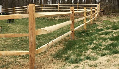 Natural and Treated Split Rail Fences | The Fence Authority