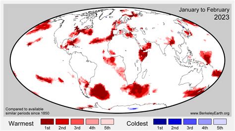 February 2023 Temperature Update - Berkeley Earth