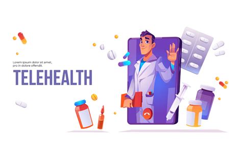 Telehealth Cartoon Banner Graphic by myteamart · Creative Fabrica