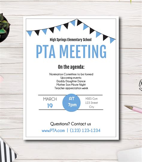 Meeting Announcement Flyer Template